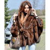 FURSARCAR 2019 New Women Real Mink Fur Coats Whole Skin Thick Warm Mink Fur Jacket For Female Long Style Luxury Nature Fur Coat