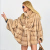 FURSARCAR 2019 New Women Real Mink Fur Coats Whole Skin Thick Warm Mink Fur Jacket For Female Long Style Luxury Nature Fur Coat