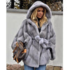 FURSARCAR 2019 New Women Real Mink Fur Coats Whole Skin Thick Warm Mink Fur Jacket For Female Long Style Luxury Nature Fur Coat