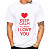 Tricou_keep_calm_i_love_you T Shirt  Mens 4XL 5Xl short sleeve Funny Hipster Tees 2019 Summer o-neck Mens T Shirt